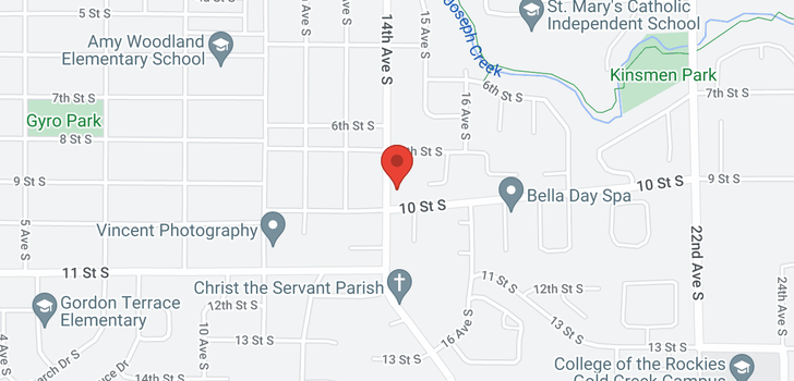 map of 712 14th Avenue S